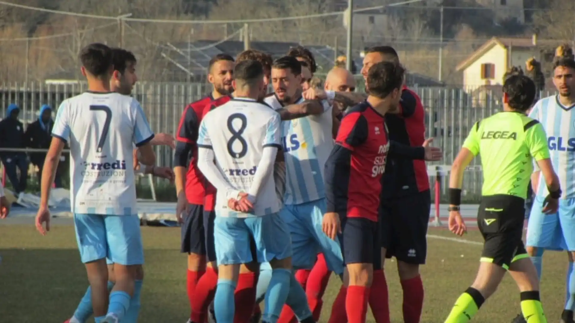 Mano Pesante del Giudice Sportivo dopo il match tra Città di Isernia e Campobasso. Multe e squalifiche per le due società.